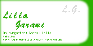 lilla garami business card